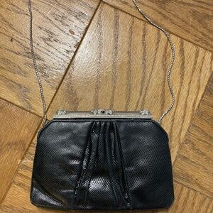 Judith Leiber Black Clutch Bag